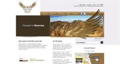 Desktop Screenshot of kestrelgold.com